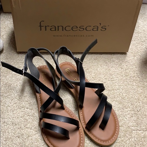 Francesca's Collections Shoes - NWT in Box Francesca’s mandell black sandal
